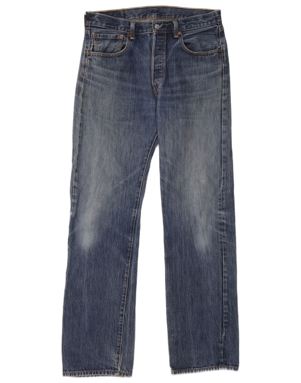 Blugi drepti pentru bărbați Levi's 501 W33 L34 Bumbac albastru