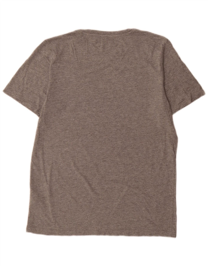Tricou grafic Jack & Jones pentru bărbați Top mare din bumbac gri