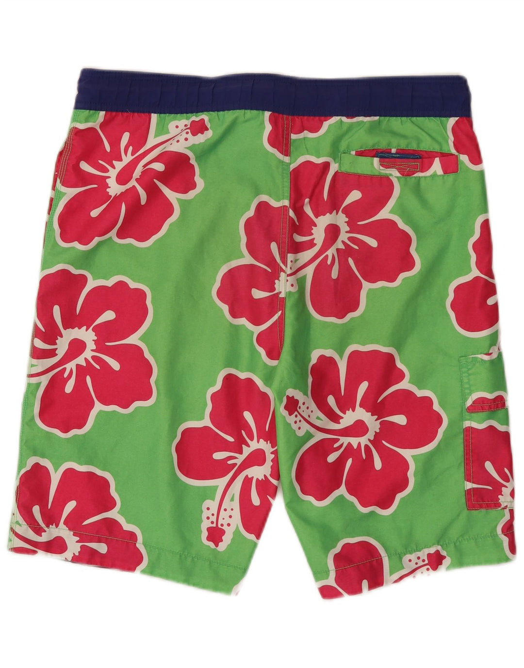 TOMMY HILFIGER Pantaloni scurți de înot pentru bărbați Poliester floral mic, verde