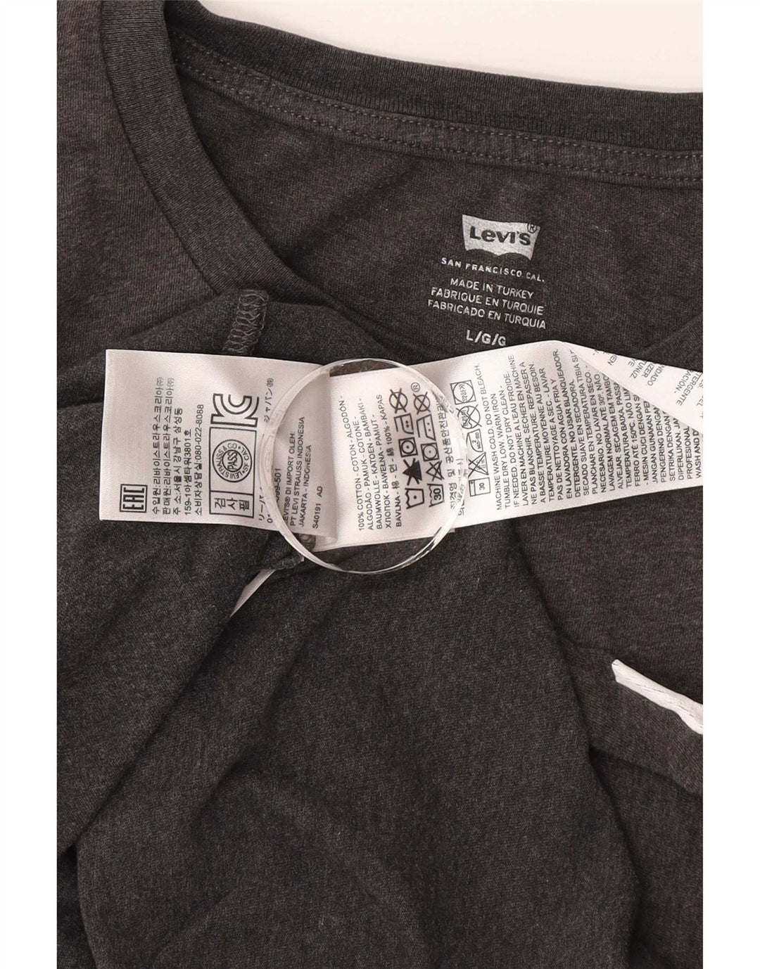 Tricou grafic pentru bărbați Levi's Top mare, gri, bumbac color bloc