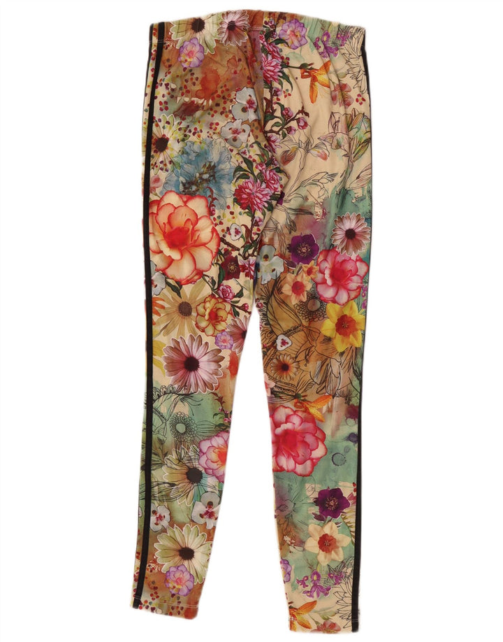 Leggings pentru femei Adidas UK 14 Medium Multicolor Floral Poliester