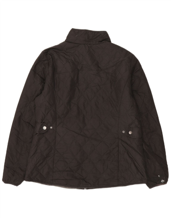 Jachetă matlasată Eddie Bauer pentru femei UK 16 Poliester negru mare