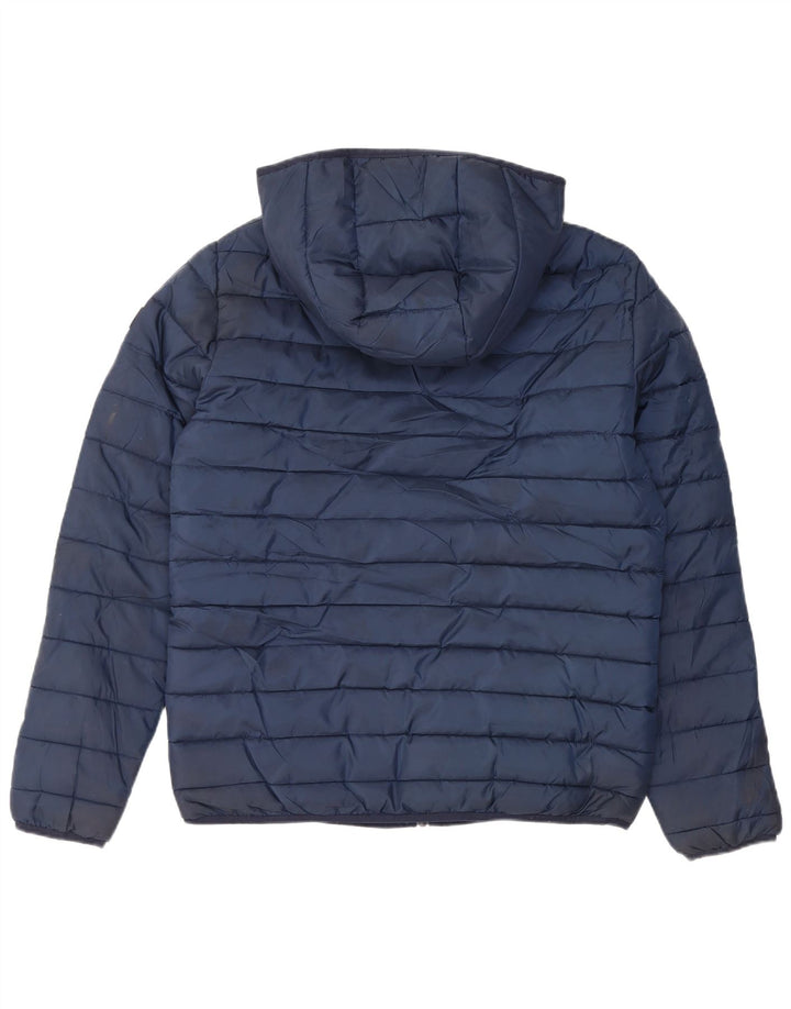 Jachetă căptușită cu glugă pentru bărbați JACK & JONES UK 40 Poliester mare bleumarin