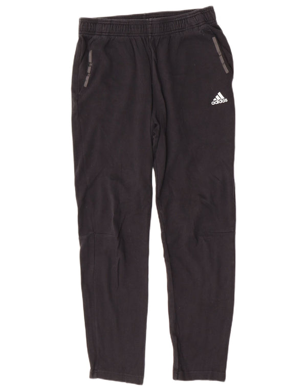 Pantaloni de trening Adidas băieți 13-14 ani bumbac negru