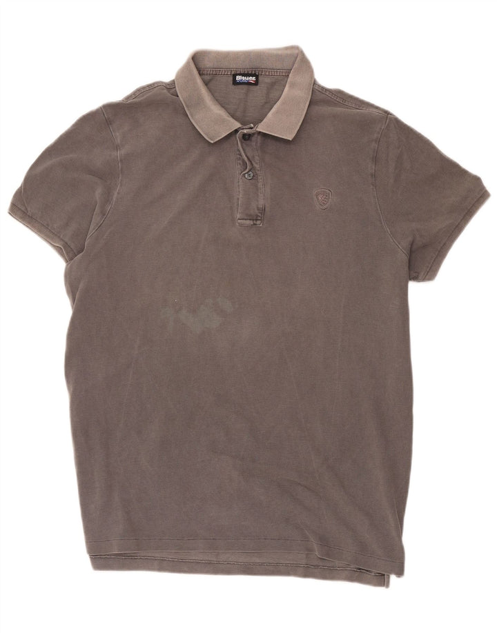 Cămașă polo Blauer pentru bărbați, cu formă normală, 2XL, bumbac gri