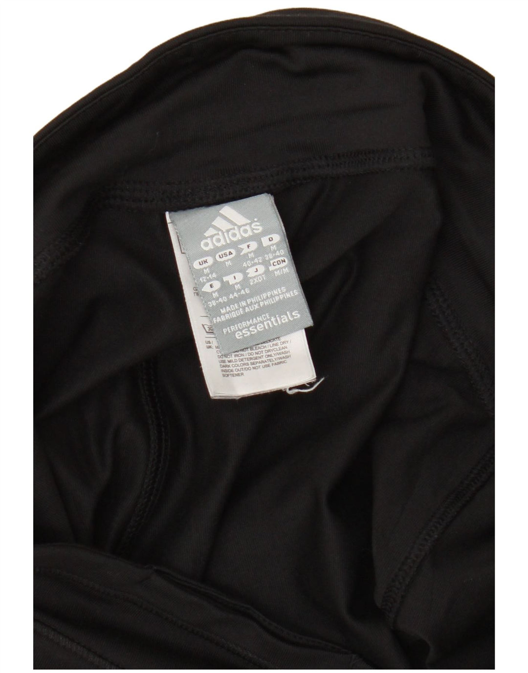 Leggings pentru femei Adidas UK 12/14 Poliester mediu negru