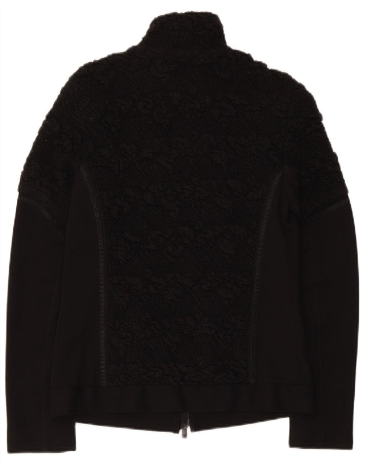 Pulover cardigan Beate Heymann pentru femei UK 10 Lână neagră mică