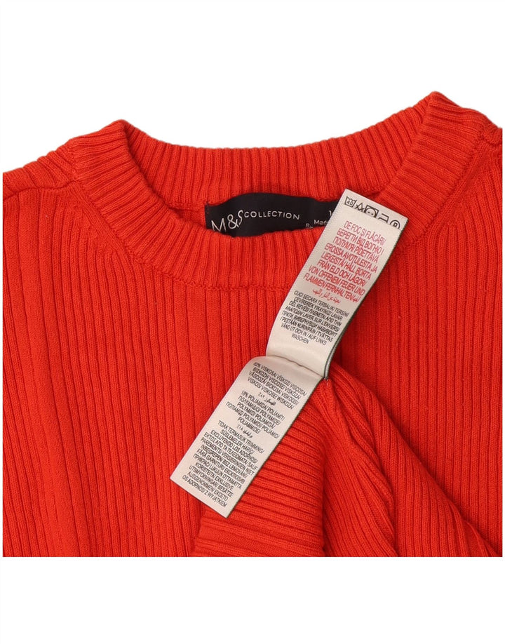 Pulover pentru femei Marks & Spencer Crop Crew Deck Pulover UK 14 Medium Red
