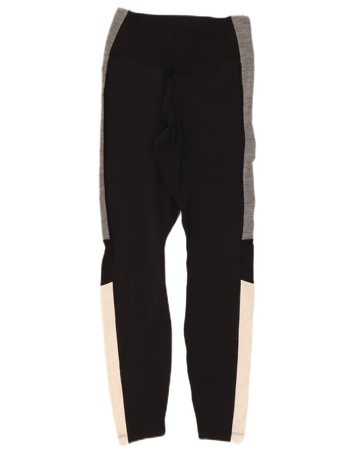 Leggings Dri Fit NIKE pentru femei UK 4 XS poliester negru color bloc