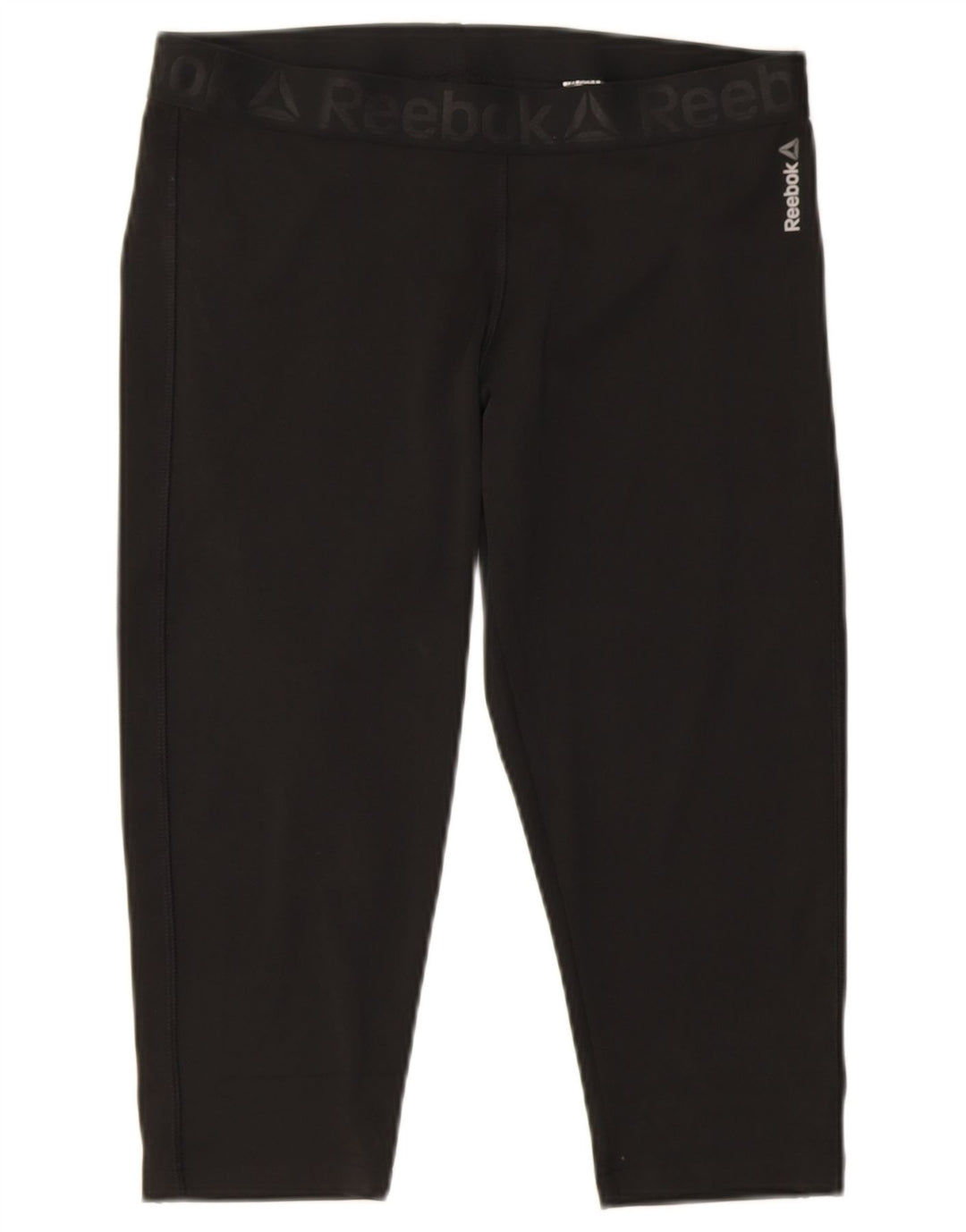 Leggings Capri pentru femei Reebok Marea Britanie 16/18 Poliester negru mare