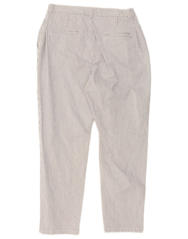 Pantaloni chino pentru femei Marks & Spencer UK 14 Medium W30 L26 White Striped