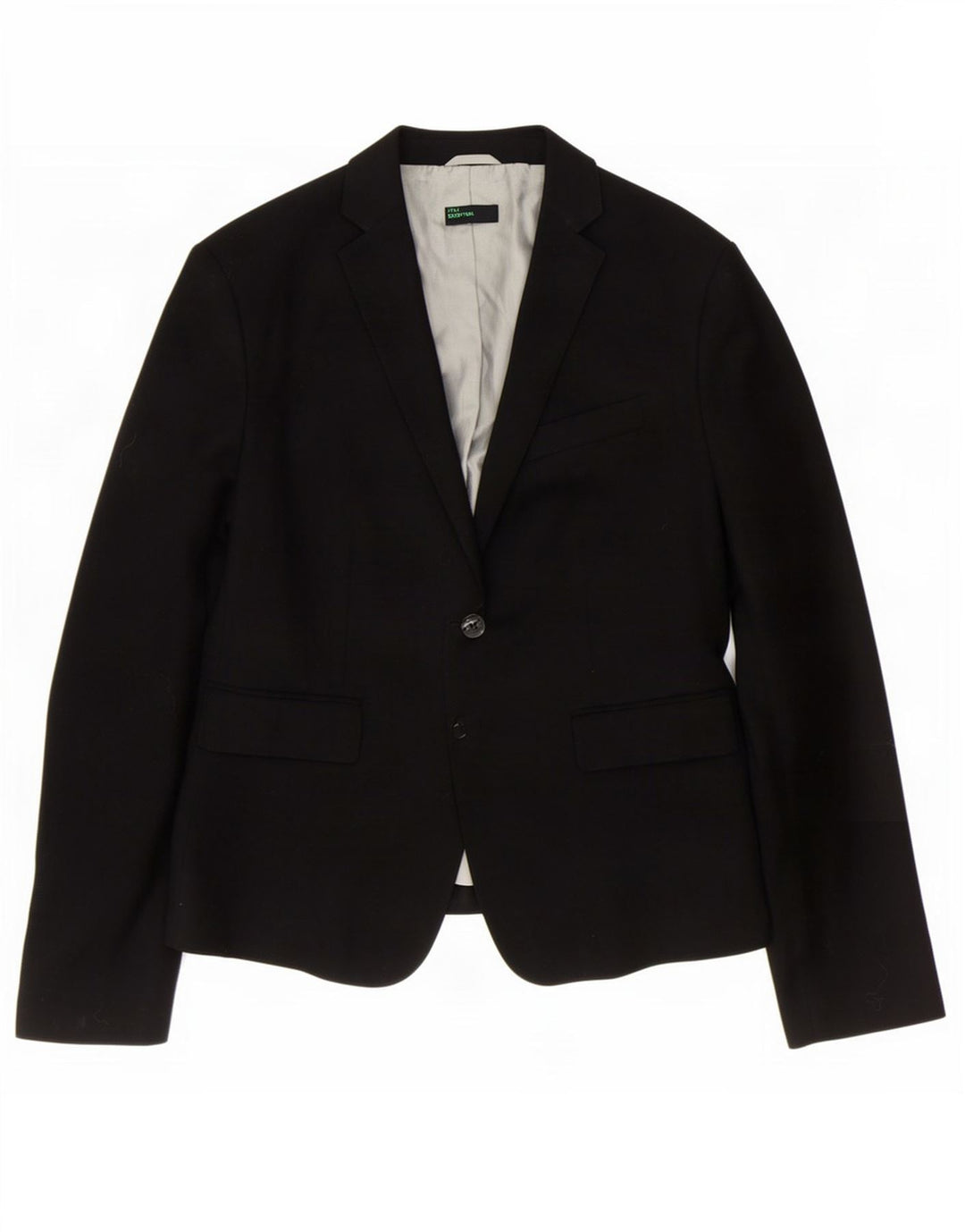 Sacou Benetton pentru femei cu 2 nasturi IT 48 XL Poliester negru