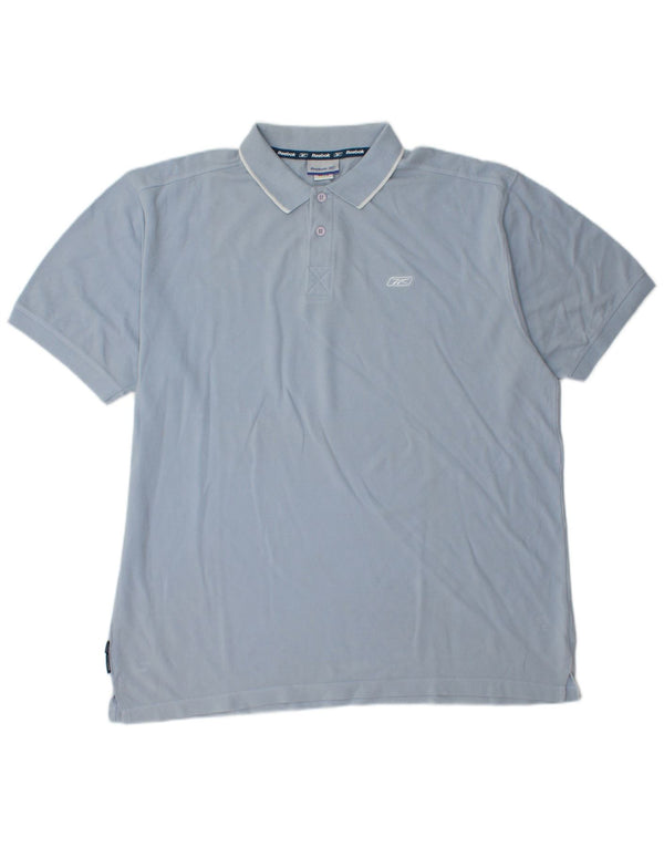 Tricou polo pentru bărbați REEBOK XL, bumbac albastru