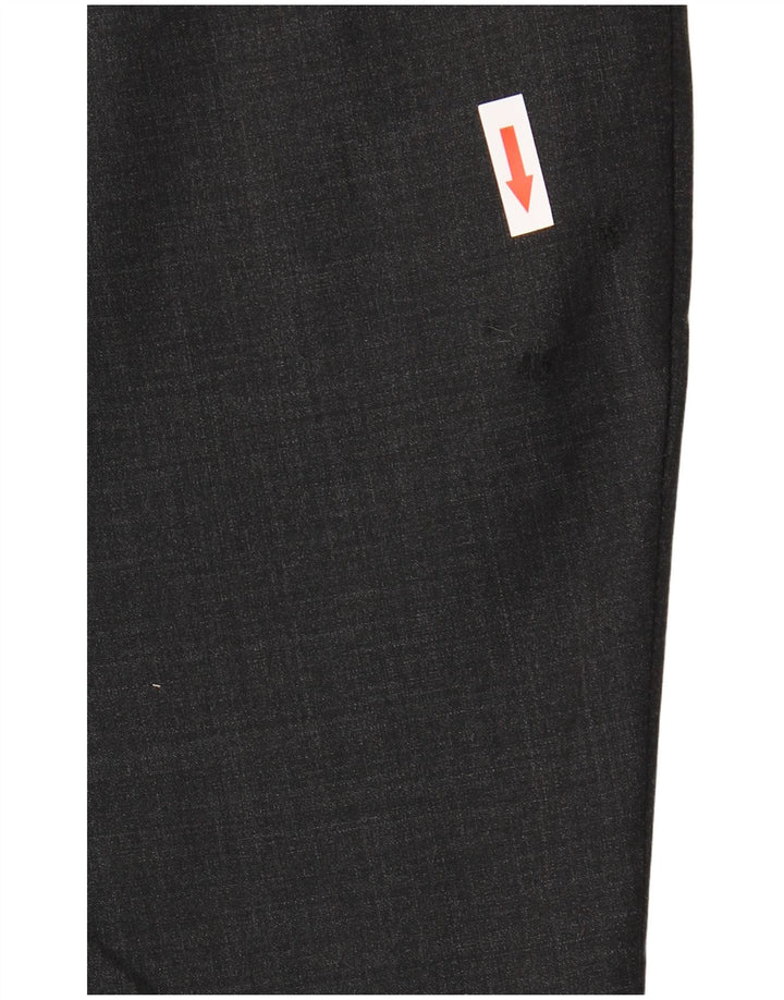 Marks & Spencer Pantaloni de costum slim, croiți, pentru bărbați, L40 L33, lână gri
