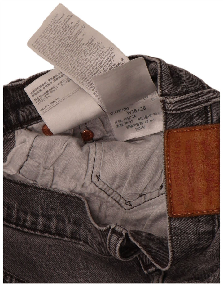 Blugi drepti 501 pentru femei Levi's W28 L28 bumbac gri