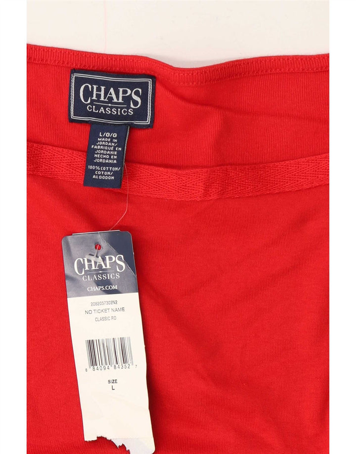 Top bluză Chaps pentru femei Classics UK 16, mare, roșu, bumbac