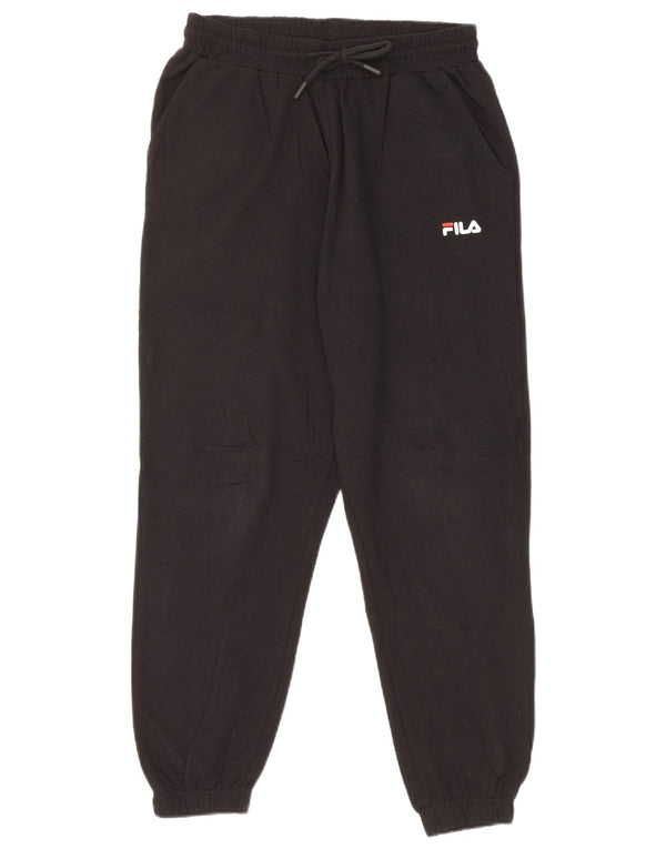 Pantaloni de trening Fila pentru femei Joggeri UK 10 Bumbac negru mic