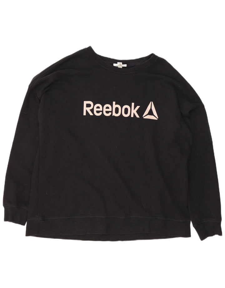 Pulover grafic pentru bărbați Reebok XL, negru