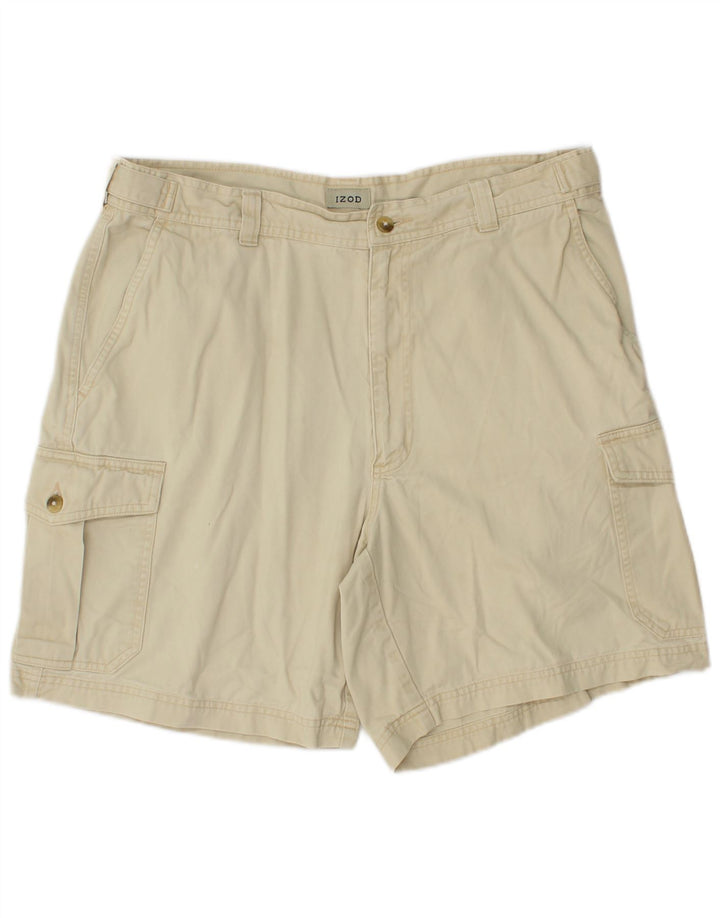 Pantaloni scurți cargo pentru bărbați IZOD W34 mare, bej, bumbac