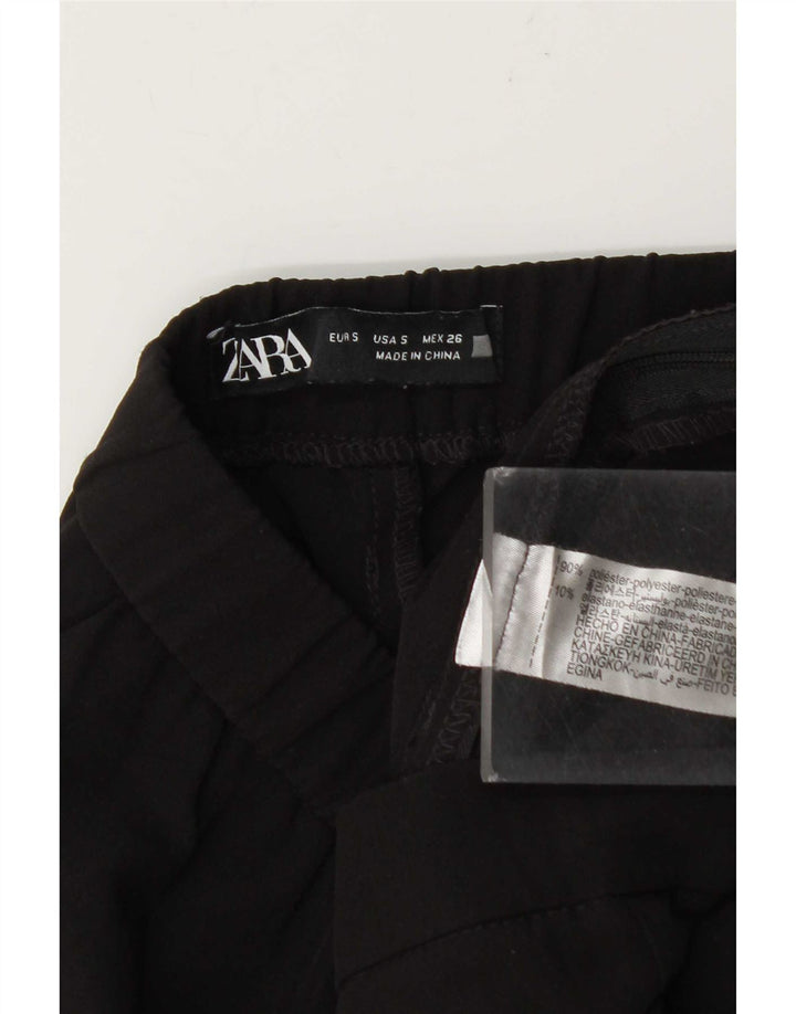 Pantaloni casual pentru femei Bootcut Zara Mici L26 L26 Poliester negru