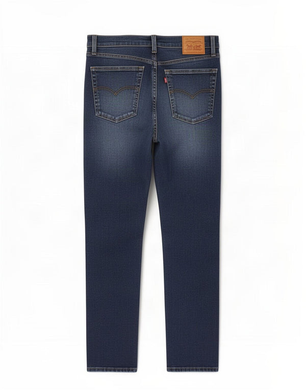 Blugi skinny cu talie mare Levi's 721 pentru femei US 14 XL W28 L26 albastru bumbac