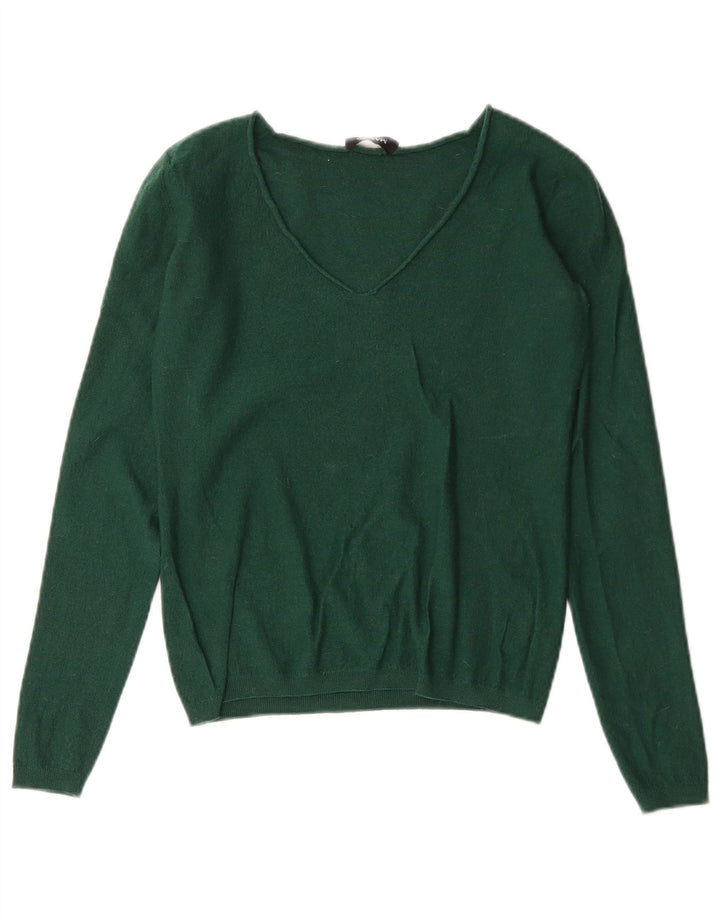 Max & Co. Pulover cu decolteu în V pentru femei UK 10 Small Green