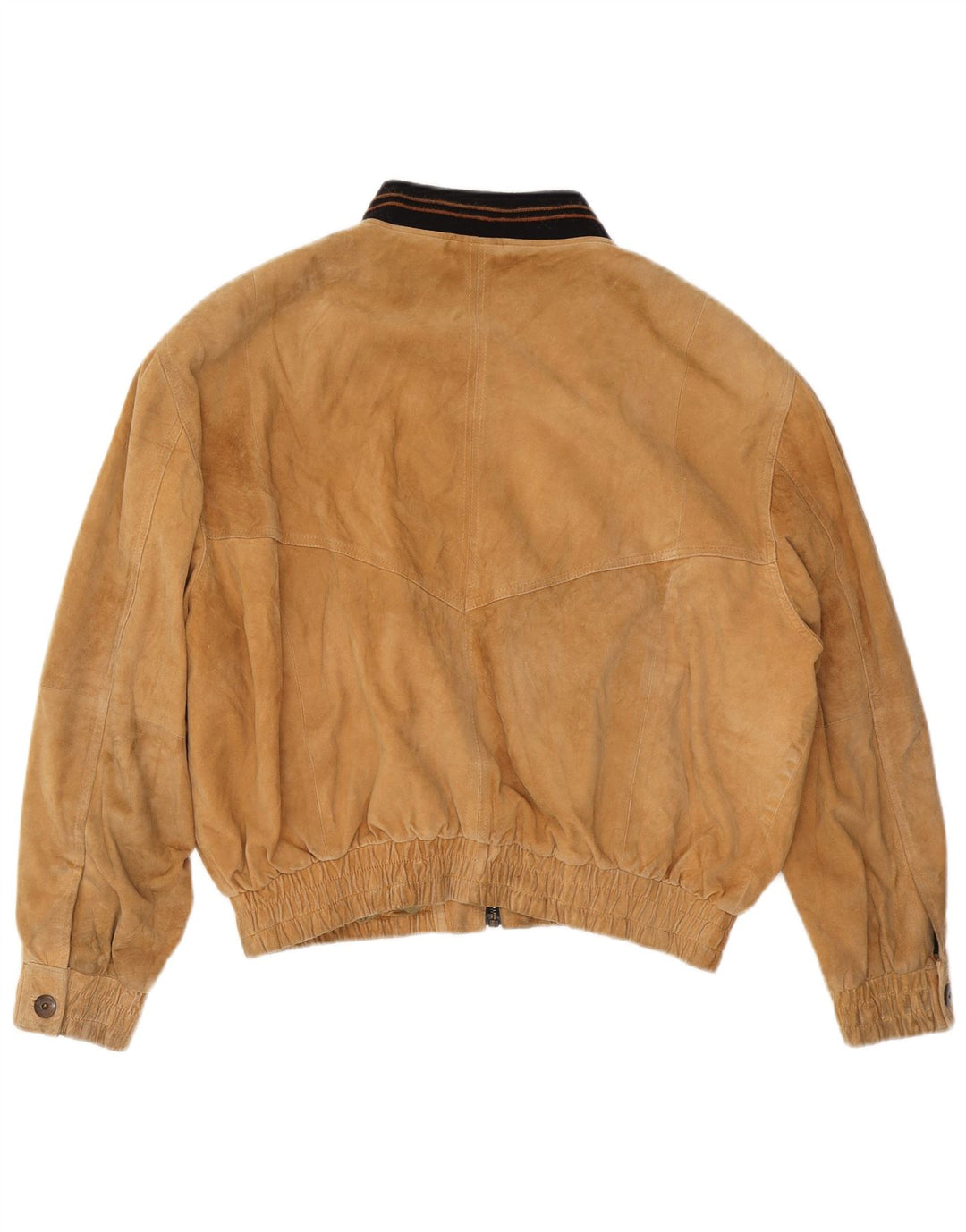 Bomber vintage pentru bărbați din piele intoarsa UK 42 XL din piele bej