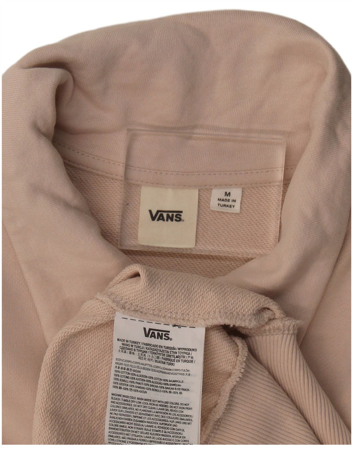 Hanorac pentru bărbați Vans, cu gât polo, pulover, bumbac, roz mediu