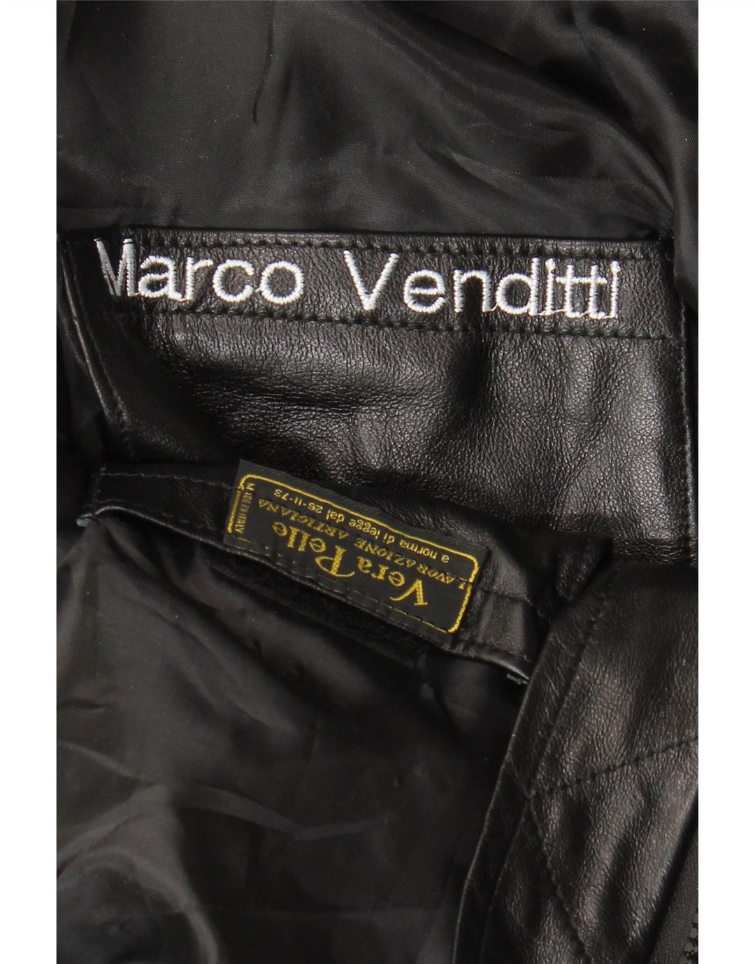 Jachetă de piele pentru bărbați VINTAGE UK 36 Piele neagră mică