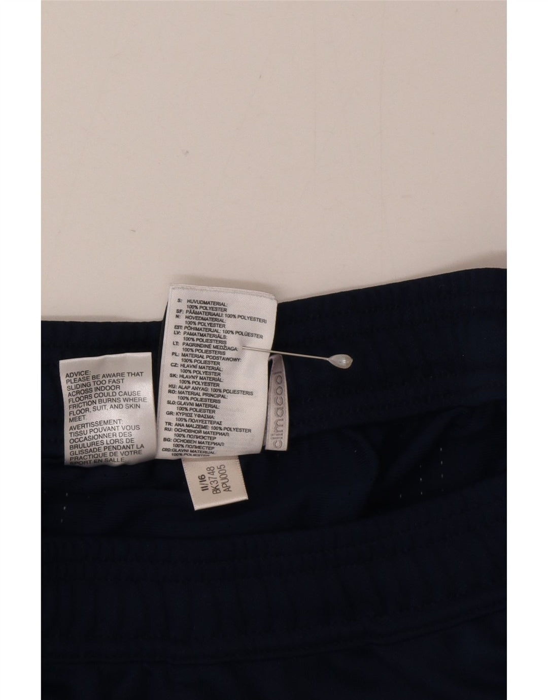 Pantaloni de trening Adidas pentru bărbați, poliester mediu albastru bleumarin