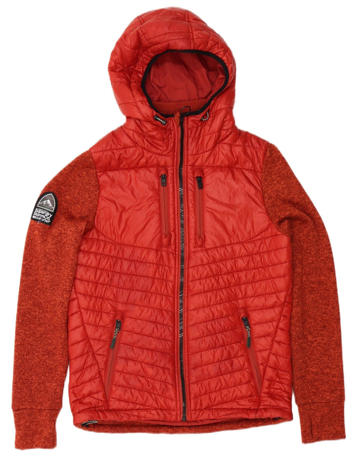 Jachetă căptușită Superdry pentru bărbați UK 38 Medium Red Flecked Poliester