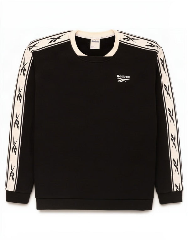 Pulover Reebok cu grafic pentru femei UK 12/14 Medium Black Colorblock