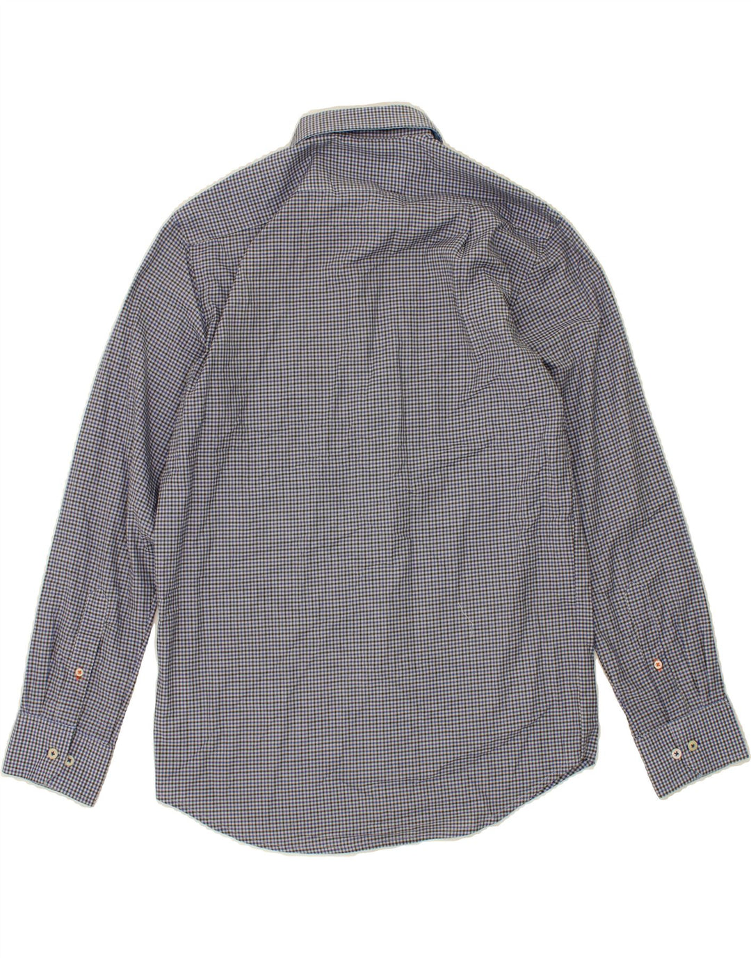 IZOD Mens Shirt Medium Blue Check Cotton Vintage Izod and Second-Hand Izod from Messina Hembry 
