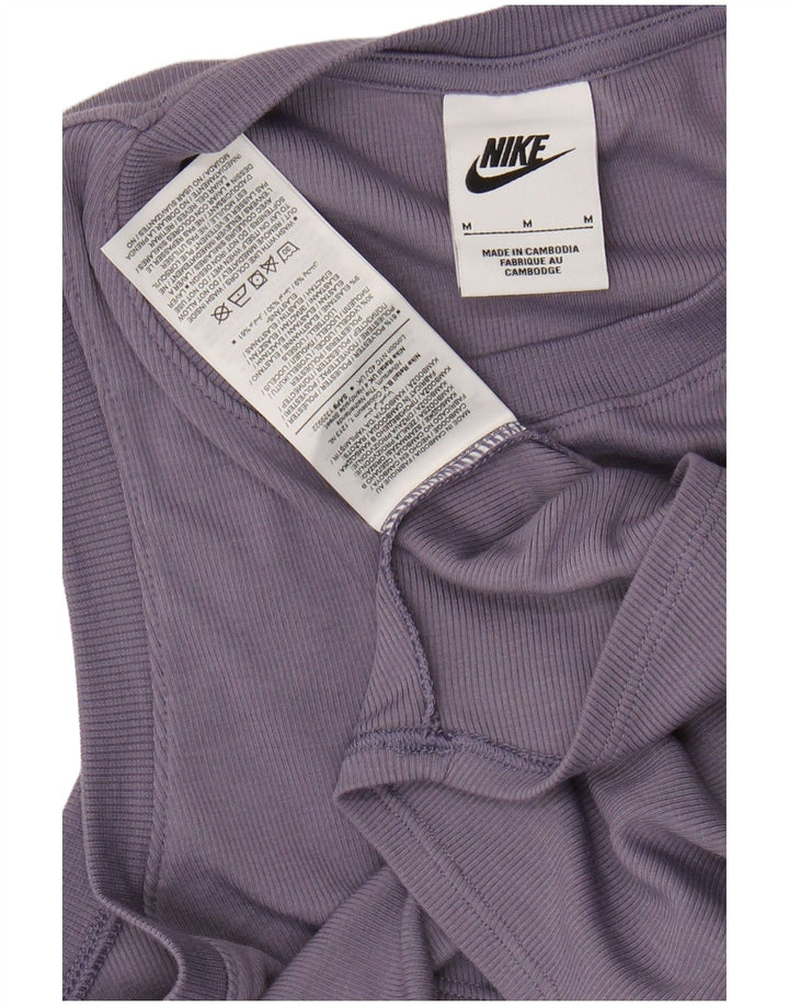 Top cu vestă crop pentru femei NIKE UK 12 Poliester violet mediu