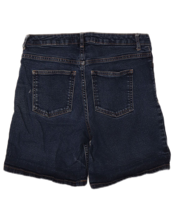 Marks & Spencer Pantaloni scurți din denim pentru femei UK 8 Small W28 Blue Bumbac