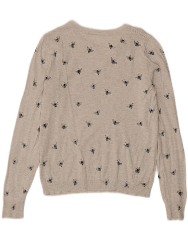 Pulover pentru femei Marks & Spencer cu gât de barcă UK 8 Small Gri