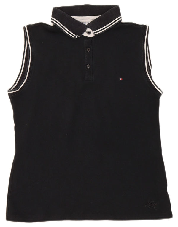 Tricou polo fără mâneci pentru femei Tommy Hilfiger EU 40 Medium Negru