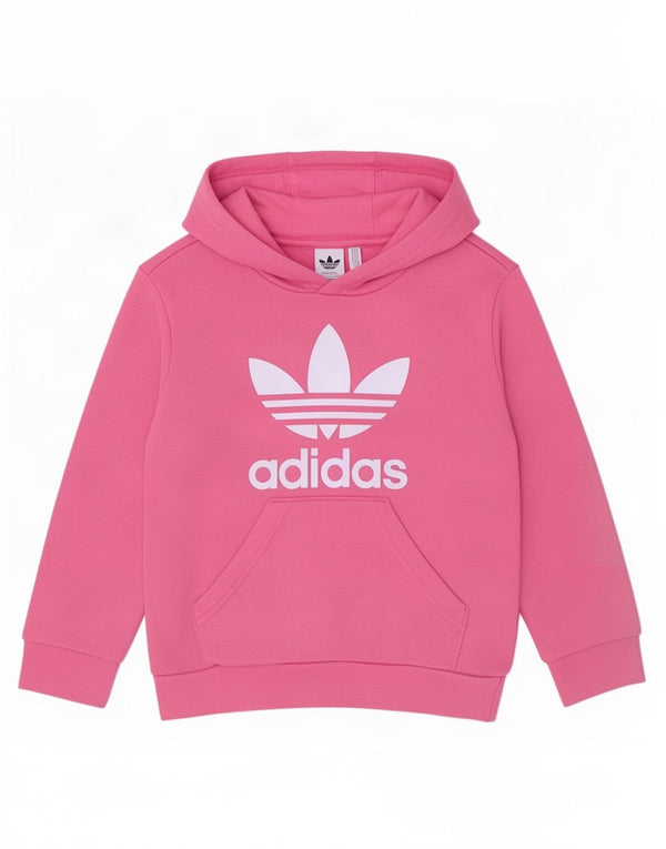 Pulover Adidas Fete Graphic Hoodie 5-6 Ani Roz Bumbac