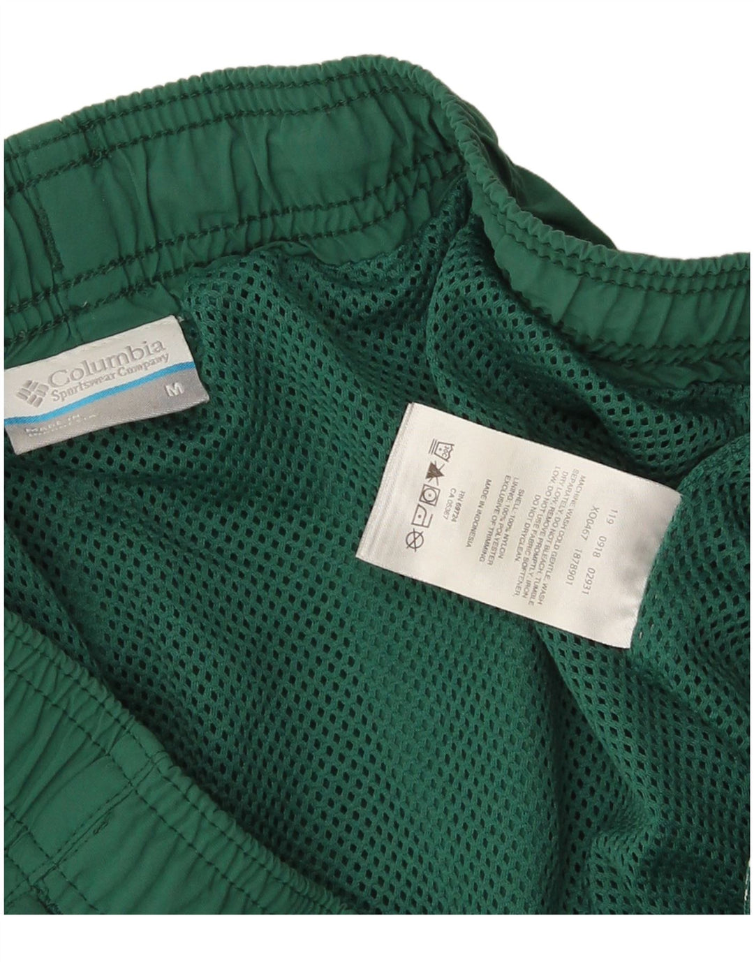 Pantaloni scurți de înot Columbia pentru bărbați, nailon verde mediu