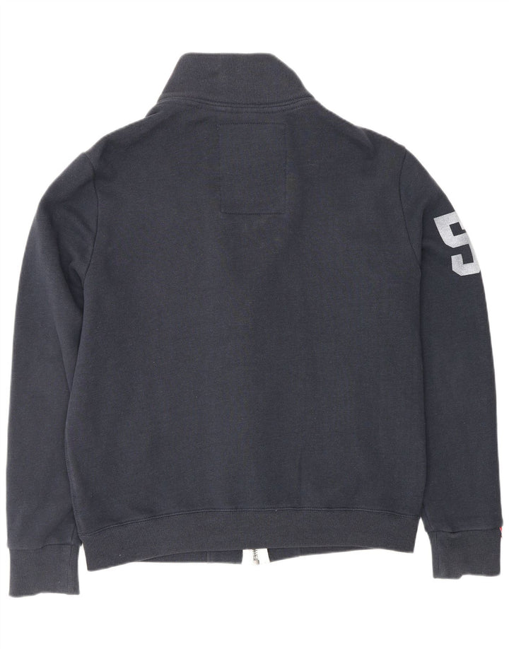 SUPERDRY Jachetă de trening grafică pentru antrenament și teren pentru bărbați, mare, bleumarin