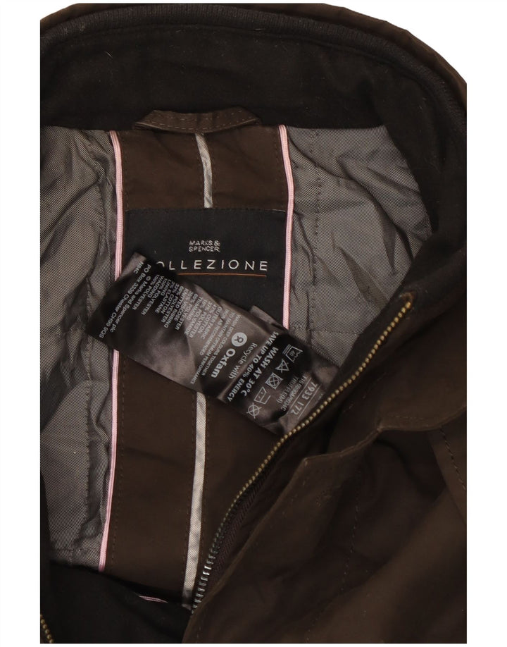 Jachetă pentru bărbați Marks & Spencer UK 38, bumbac maro mediu