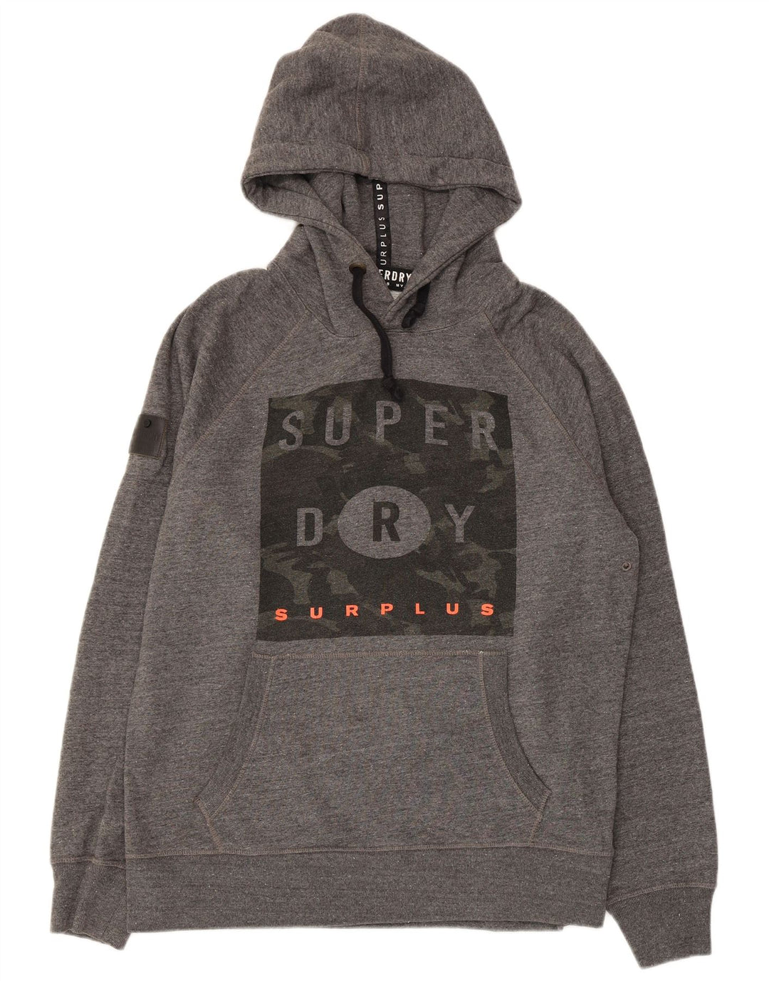 Pulover grafic Superdry pentru bărbați, 2XL, poliester gri