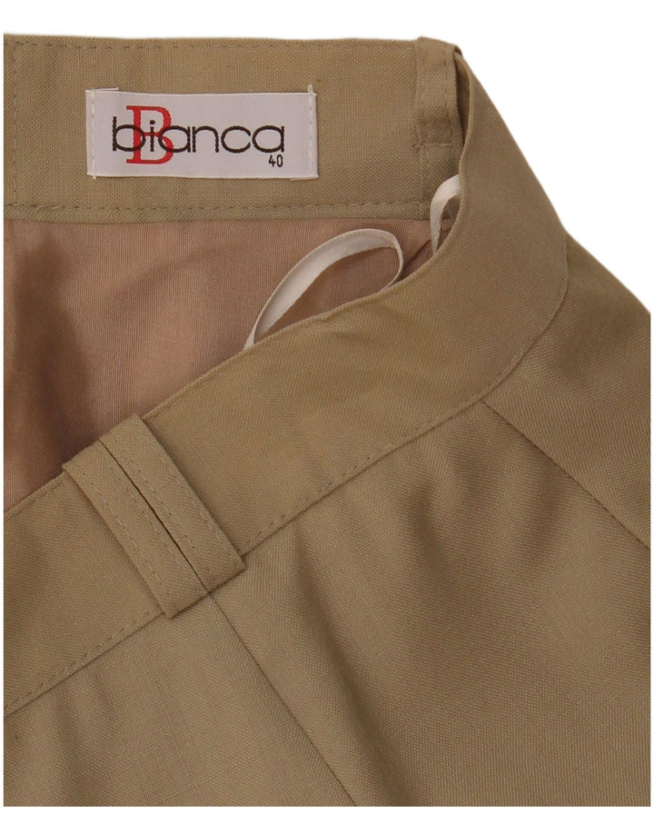 Fusta Dreptă Femei Bianca EU 40 Medium W28 Bej Lână Nouă