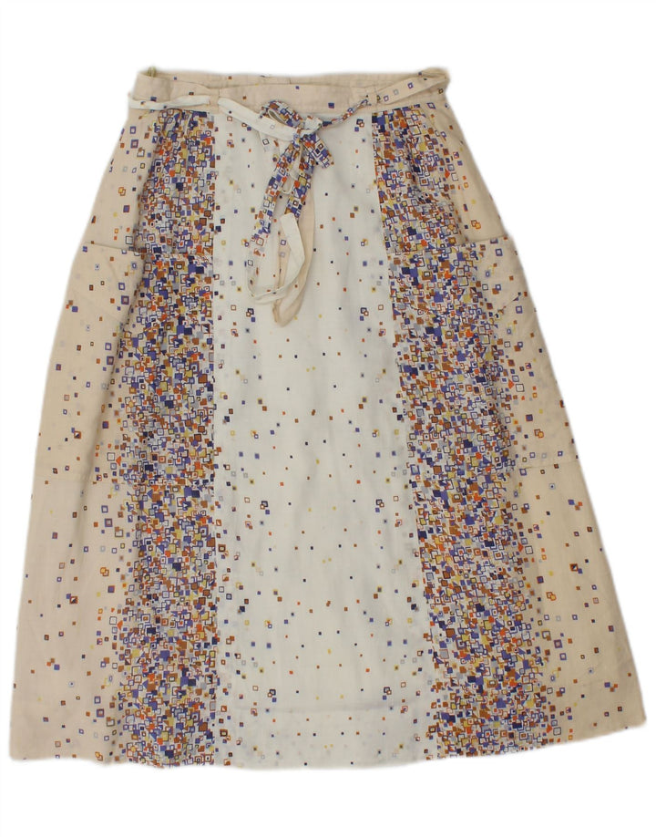 Set fuste 2 piese PANCALDI & B pentru femei UK 4 XS W24 bumbac geometric bej