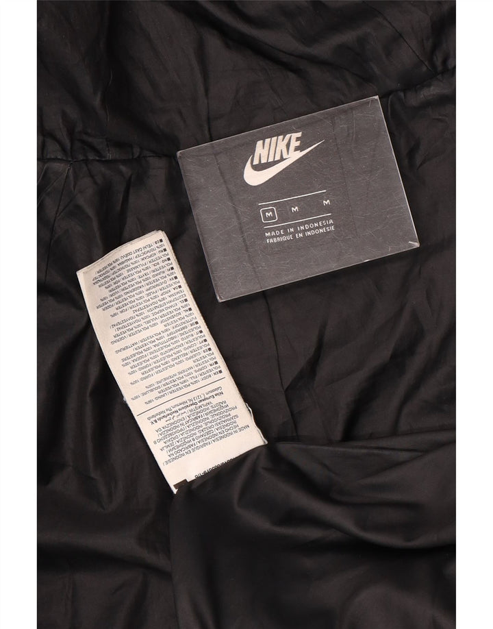 Jachetă căptușită cu glugă Nike pentru femei UK 14 Poliester mediu negru