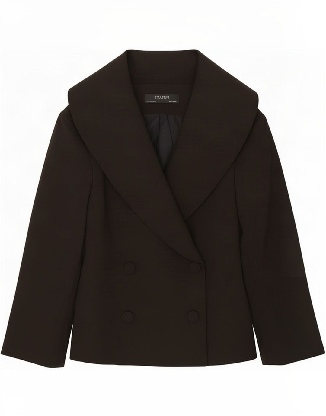 Blazer pentru femei Zara UK 12 Poliester mediu negru