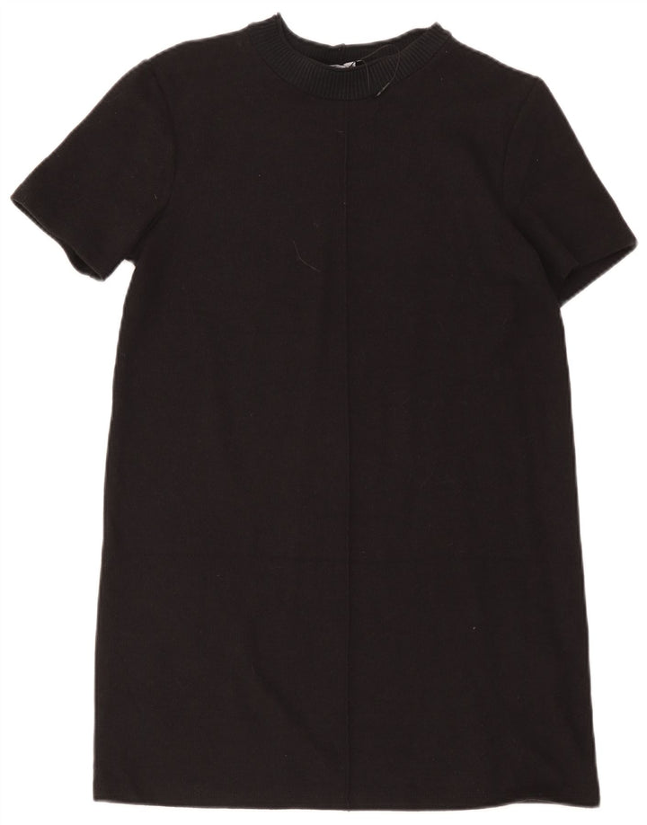 Rochie femeie Zara Shift UK 12 Medium Black Bumbac