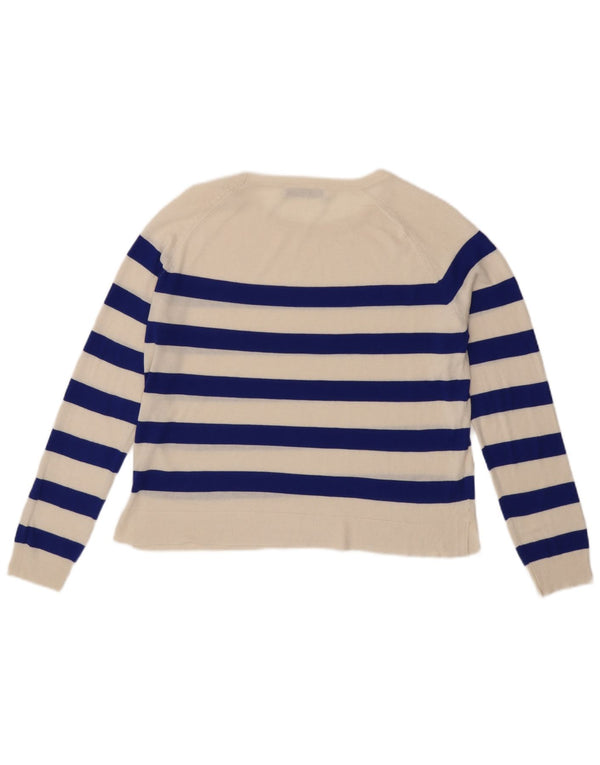 Top bolero pentru femei Zara UK 10 mic cu dungi albe