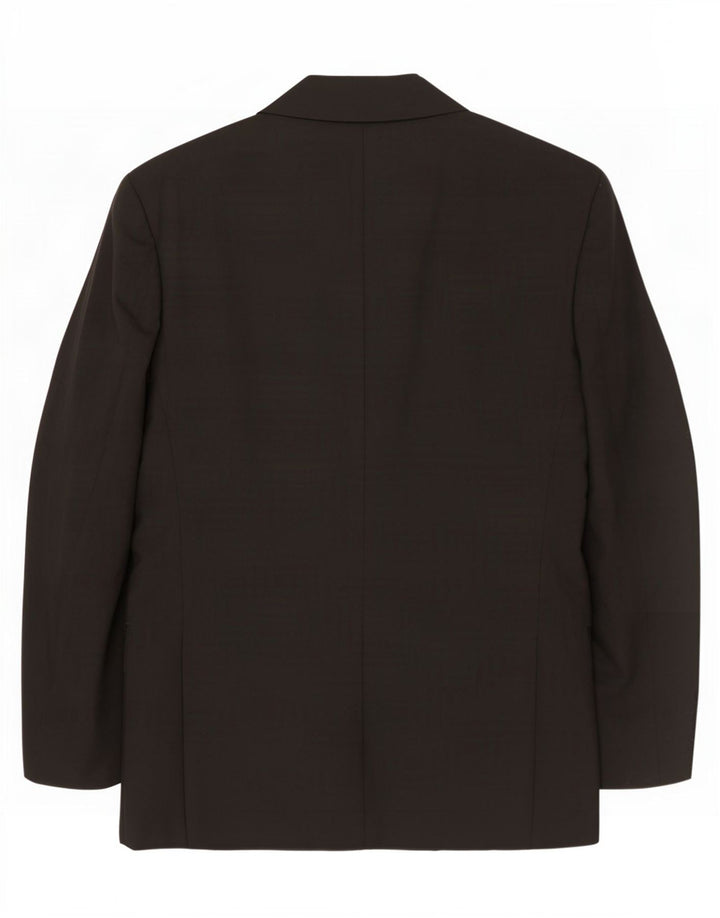 Jachetă pentru bărbați Marks & Spencer, lungă cu 2 nasturi, UK 44 XL, poliester negru