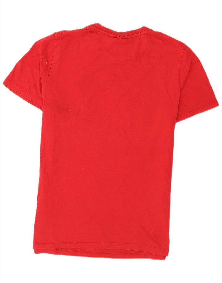 Tricou grafic Jack & Jones pentru bărbați Top din bumbac roșu mediu